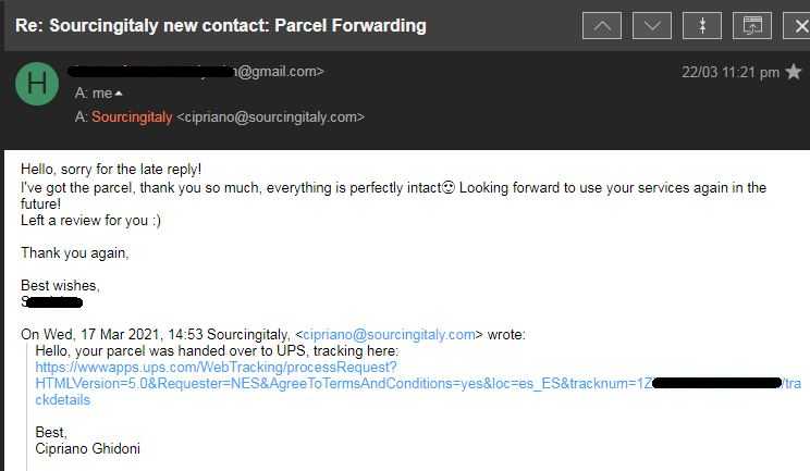 Europe Parcel Reshipper 318